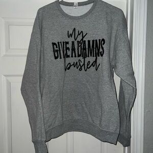 Gray Graphic Women's Sweater